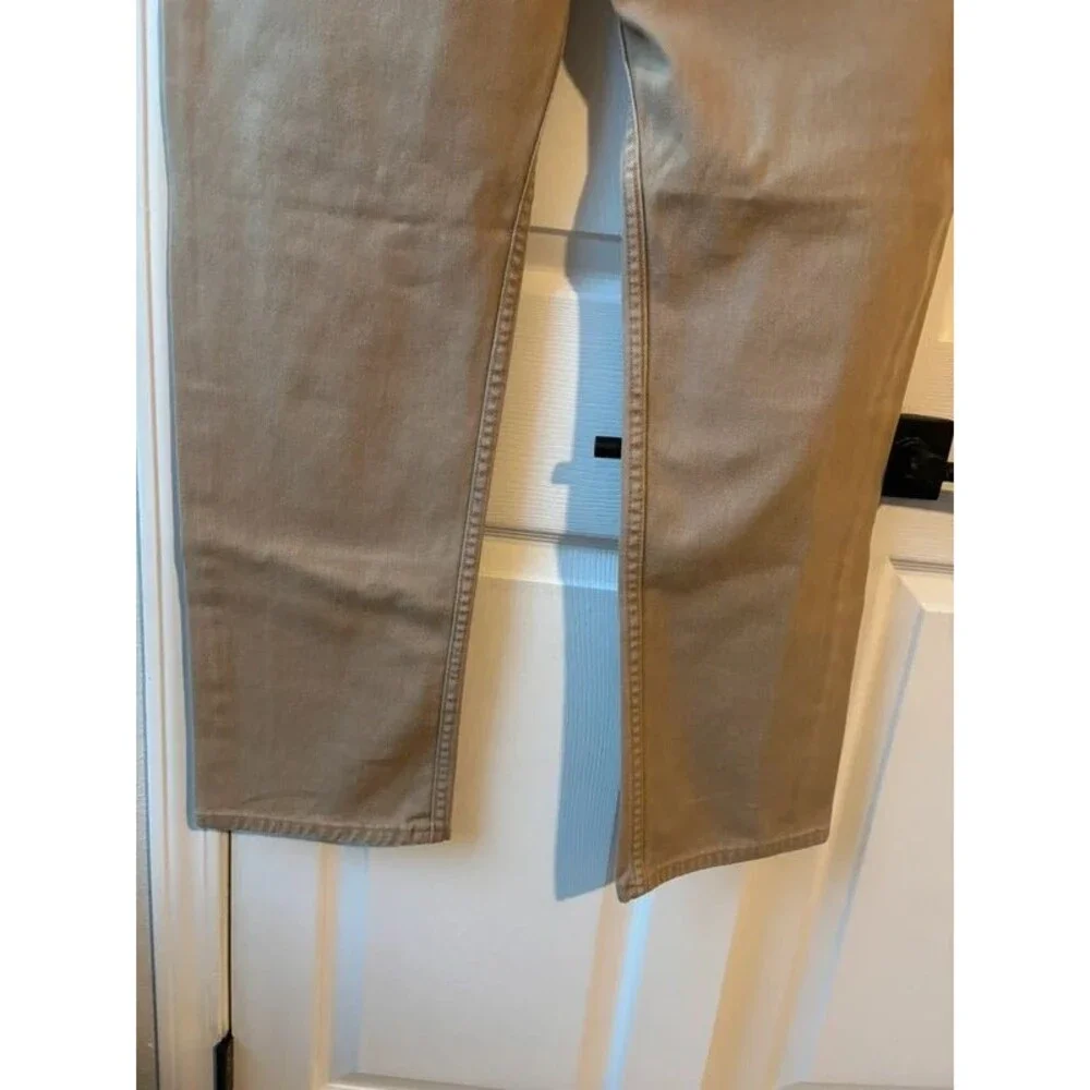 37 Lands' End Men's Traditional Fit 5-Pocket Pants 100% Cotton Tan Beige
